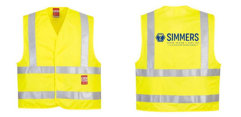 Custom Hi-Vis Flame Resistant Lightweight Safety Vest