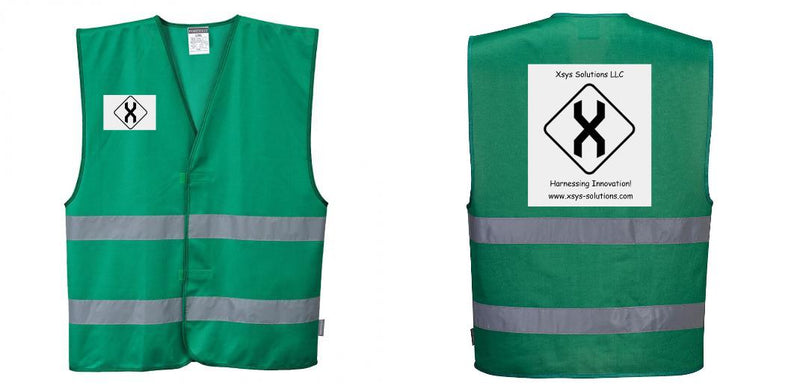 Custom Green Safety Vest Reflective Hi Vis Work and Event Style Vest
