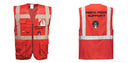 Custom RED Professional Executive Style Safety Vest