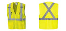 Custom Hi-Vis YELLOW Mesh X Back Executive Vest