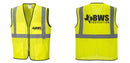 Custom Lightweight High Visibility Yellow Tampa Mesh Vest