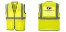 Custom Lightweight High Visibility Yellow Tampa Mesh Vest
