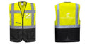 Custom Warsaw Yellow and Black Professional Style Safety Vest
