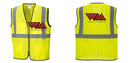 Custom Lightweight High Visibility Yellow Tampa Mesh Vest