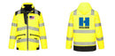 Custom 5-in-1 High Visibility Jacket with Segmented Reflective Tape