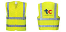 Custom Logo Reflective Yellow Safety Vest - ANSI Class 2