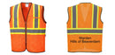 Custom Yellow Mesh Class 2 Reflective Safety Vest with Pockets