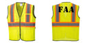 Custom Yellow Mesh Class 2 Reflective Safety Vest with Pockets