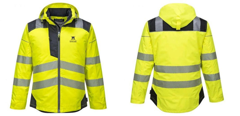 Custom PW3 Hi-Vis Winter Jacket with Reflective Segmented Tape