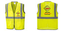 Custom Lightweight High Visibility Yellow Tampa Mesh Vest