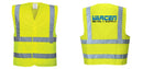 Custom Logo Reflective Yellow Safety Vest - ANSI Class 2