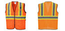 Custom Yellow Mesh Class 2 Reflective Safety Vest with Pockets