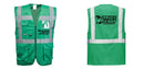 Custom GREEN Professional Executive Style Safety Vest