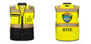 Custom Premium Two-toned Surveyor Safety Vest with Segmented Tape