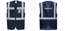 Custom NAVY Professional Executive Style Safety Vest