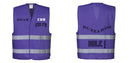 Custom PURPLE Work and Event Style Safety Reflective Vest