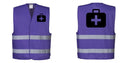 Custom PURPLE Work and Event Style Safety Reflective Vest