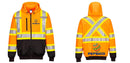 Custom Reflective X-Back Hi-Vis ORANGE Hoodie