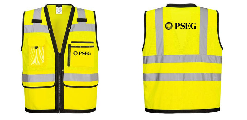 Custom Heavy Duty Hi-Vis Surveyor Vest