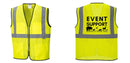 Custom Lightweight High Visibility Yellow Tampa Mesh Vest
