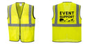 Custom Lightweight High Visibility Yellow Tampa Mesh Vest