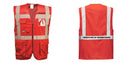 Custom RED Professional Executive Style Safety Vest