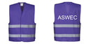 Custom PURPLE Work and Event Style Safety Reflective Vest
