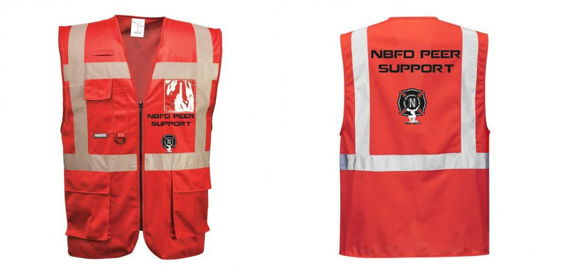 Custom RED Professional Executive Style Safety Vest