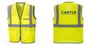Custom Lightweight High Visibility Yellow Tampa Mesh Vest