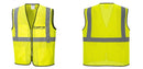 Custom Lightweight High Visibility Yellow Tampa Mesh Vest