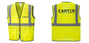 Custom Lightweight High Visibility Yellow Tampa Mesh Vest