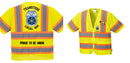 Custom Class 3 Yellow Safety Vest Sleeved Hi-Vis with Pockets