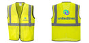 Custom Lightweight High Visibility Yellow Tampa Mesh Vest
