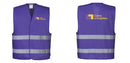 Custom PURPLE Work and Event Style Safety Reflective Vest