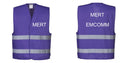 Custom PURPLE Work and Event Style Safety Reflective Vest