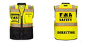 Custom Premium Two-toned Surveyor Safety Vest with Segmented Tape