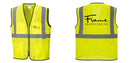 Custom Lightweight High Visibility Yellow Tampa Mesh Vest