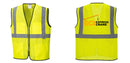 Custom Lightweight High Visibility Yellow Tampa Mesh Vest