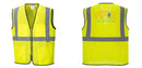 Custom Lightweight High Visibility Yellow Tampa Mesh Vest