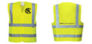 Custom Logo Reflective Yellow Safety Vest - ANSI Class 2
