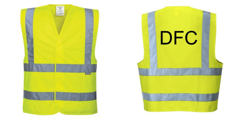 Custom Logo Reflective Yellow Safety Vest - ANSI Class 2