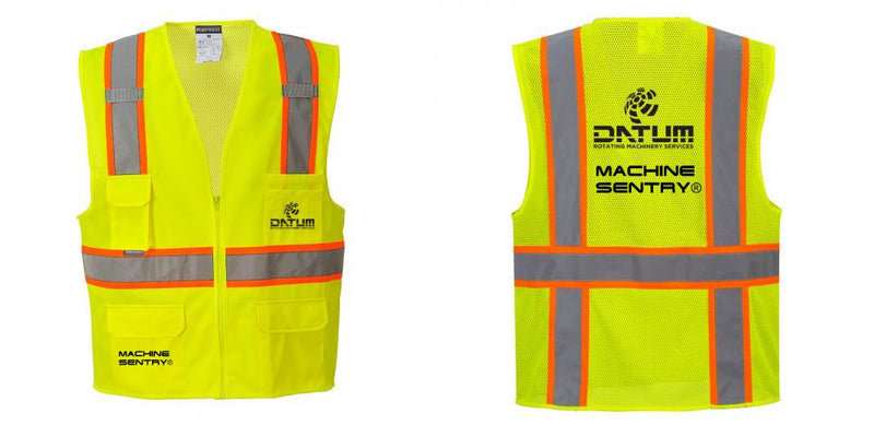 Custom Yellow Class 2 Safety Vest with Cooling Mesh Back