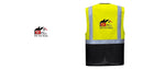 Warsaw Yellow and Black Professional Executive Style Safety Vest