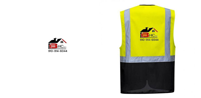 Warsaw Yellow and Black Professional Executive Style Safety Vest