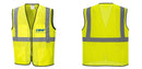 Custom Lightweight High Visibility Yellow Tampa Mesh Vest