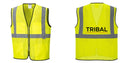 Custom Lightweight High Visibility Yellow Tampa Mesh Vest