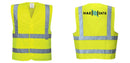 Custom Logo Reflective Yellow Safety Vest - ANSI Class 2