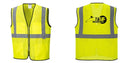 Custom Lightweight High Visibility Yellow Tampa Mesh Vest