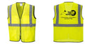 Custom Lightweight High Visibility Yellow Tampa Mesh Vest