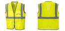 Custom Lightweight High Visibility Yellow Tampa Mesh Vest